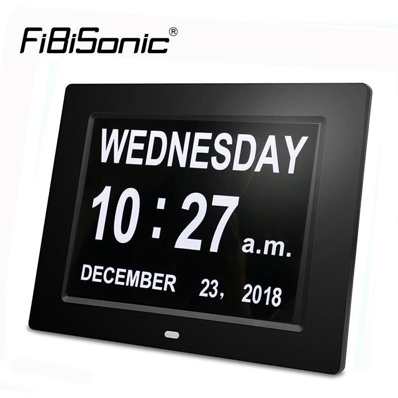 

Extra Large 8inch Non-Abbreviated Day&Month Digital Calendar Wall Clocks with 5 Alarm Impaired Vision and Seniors Wall Clocks1
