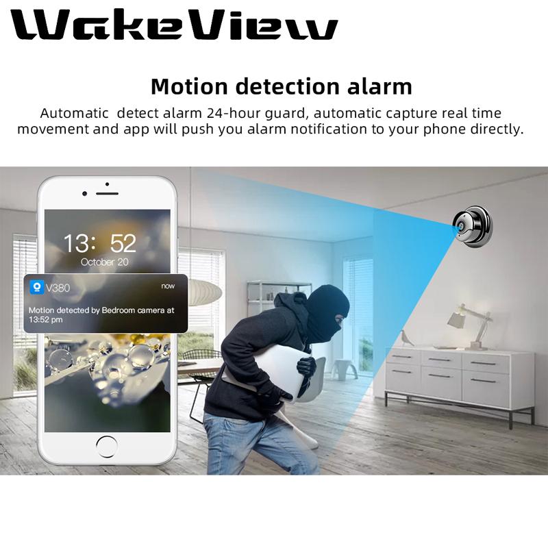 

WakeView Wireless Mini WIFI IP Camera HD 960P Smart Home Security Camera IR Night Vision Network Two Way audio Wireless