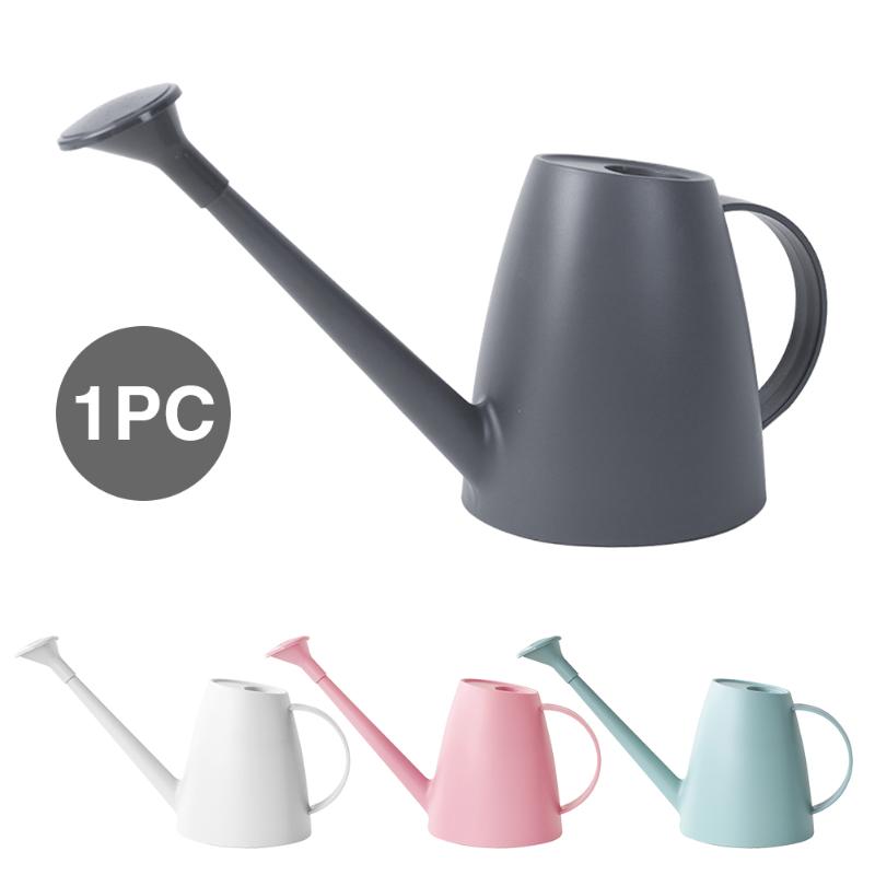

1.8L Detachable Nozzle Home PP Resin Multifunctional Long Spout Modern Small Watering Can For Indoor Plants Tool Garden Flower, White