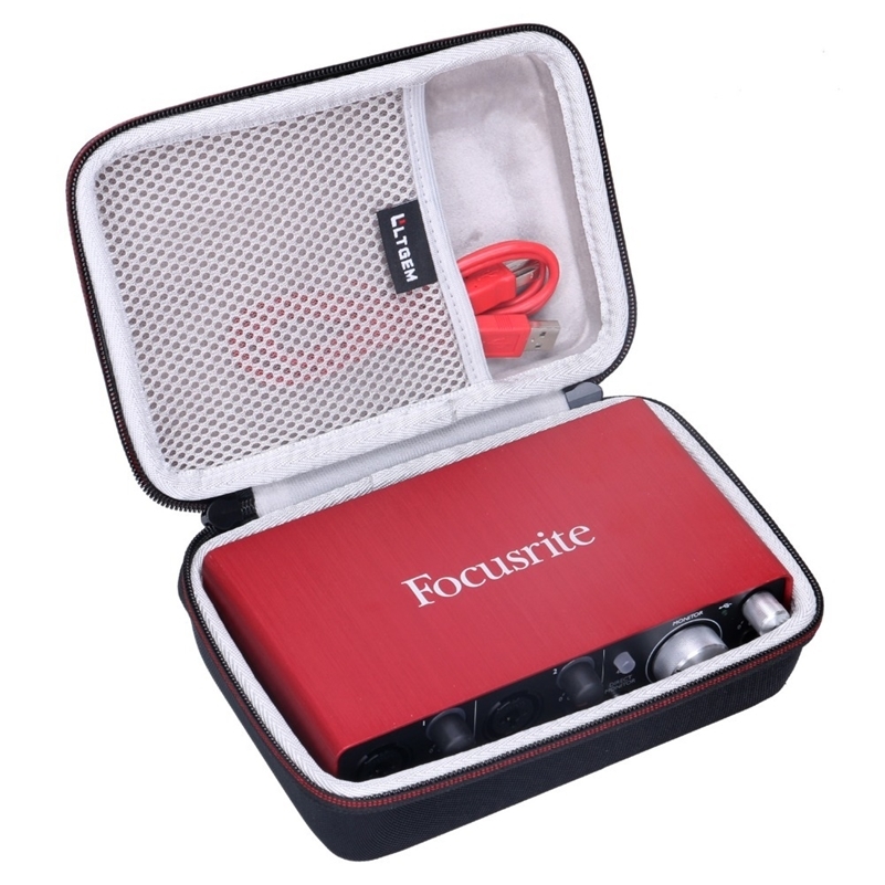 

LTGEM EVA Hard Travel Case for Focusrite Scarlett Solo ( Gen) USB Audio Interface LJ200922, Sky blue