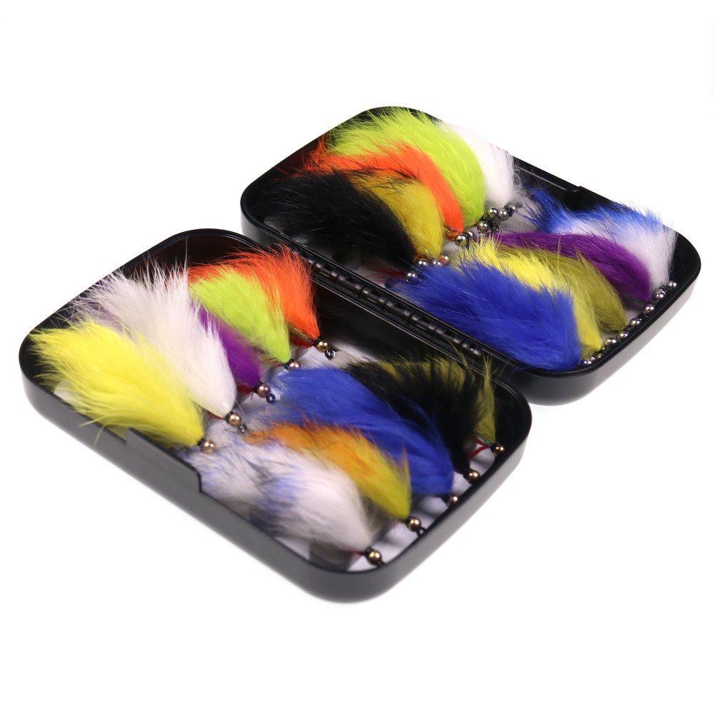 

20PCS/Box #4 Hare Strip Zonker Streamers Fly Trout Browns Rainbow Bass Fly Fishing Lure Bait in Fly Box 201103
