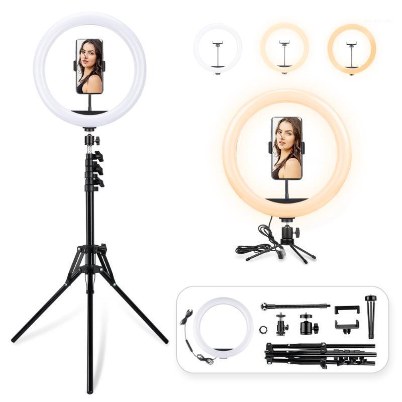 

12 Inch Ring Light LED Selfie Light with Tripod Stand Photography Photo Video Fill for Smartphone Makeup Camera Accessory1