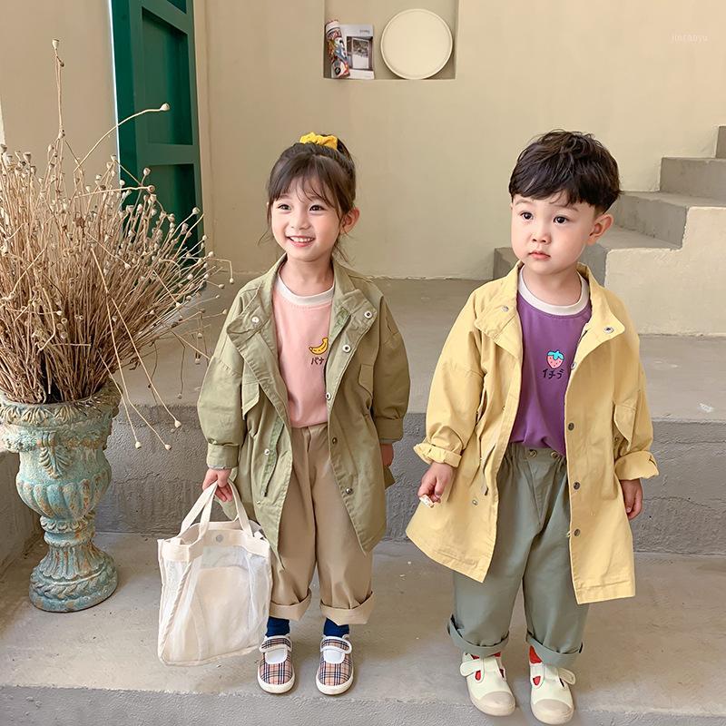 

Children's Clothing Coat 2020 Autumn New Jacket Korean Version Boys and Girls Denim Jacket Short Top1, Army green