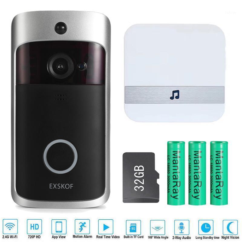 

Smart Wireless WiFi Security Eye Door Bell Visual Recording Remote Home Monitor Night Vision Video Intercom Phone Call Doorbell1