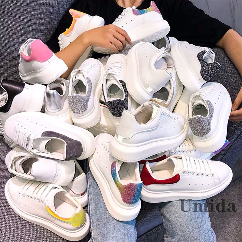 

Umida Brand Women's Shoes Genuine Leather Sports Shoes High Quality Casual Shoes Fashion White Sneakers For Woman Plus Size 34-42 Gift Box