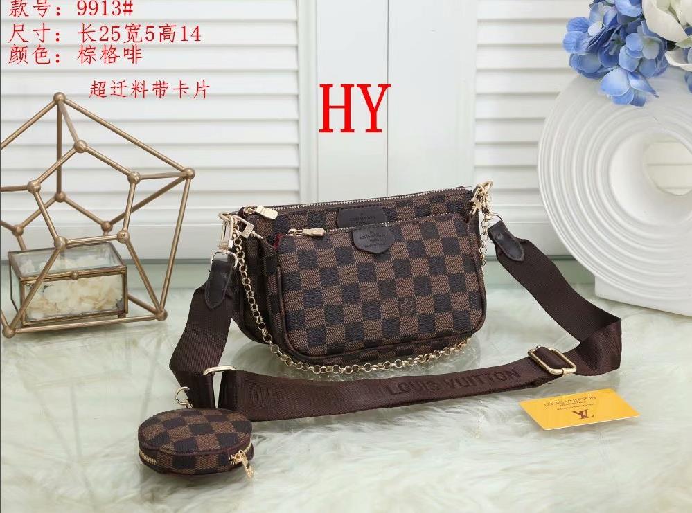 

A9911#New Shoulder Bags three piece set purs classic handbags women bag leather lady messenger bag satchel cross body bag lady package purse