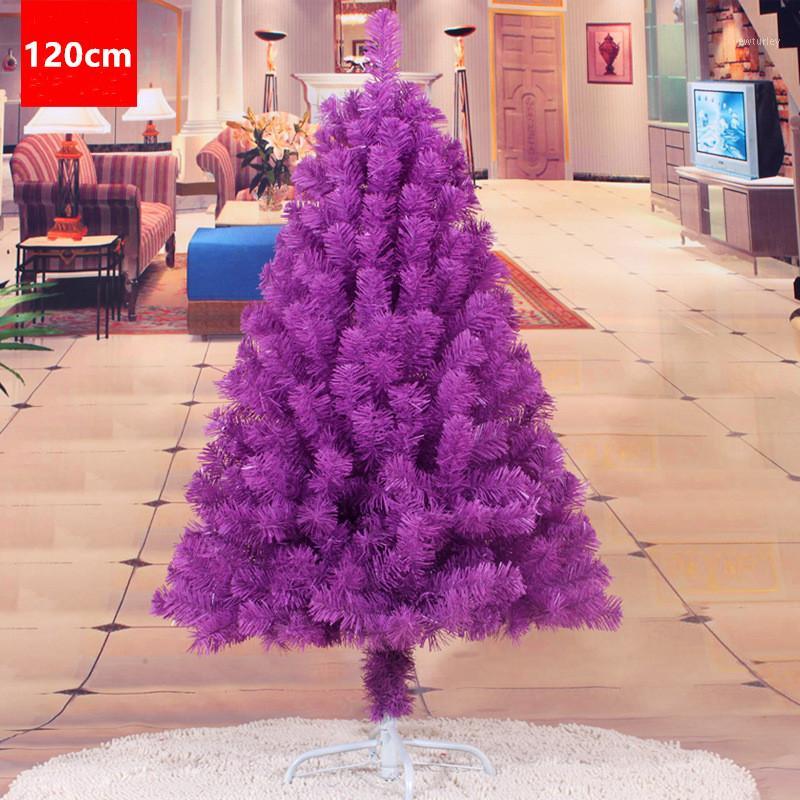 

1.2M christmas tree decorations purple gold decoration Christmas tree artificial ornaments decorations for home1
