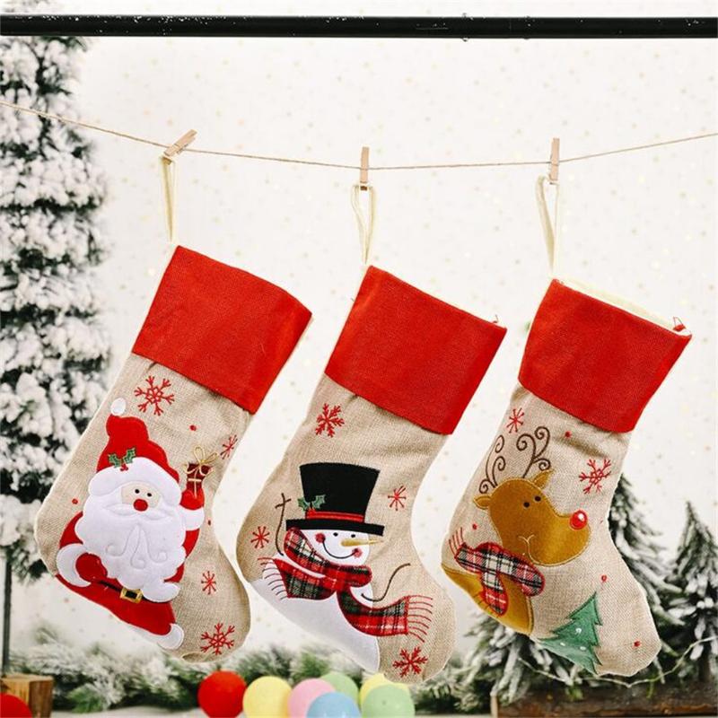 

2020 Chrstmas Tree Pendants Multiple Styles Christmas Stockings Personalized Christmas Holiday Decorating Gift For Family