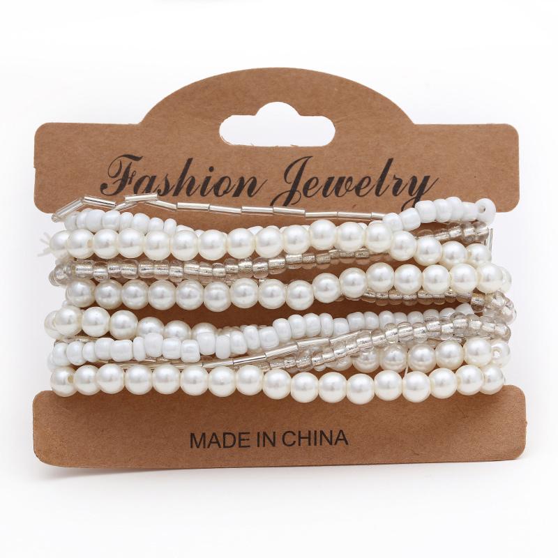 

Charm Bracelets ZOSHI Simulated Pearl Beaded For Women Golden Starfish Pendant Charms Bracelet Set Bohemia Summer Jewelry Gifts, Golden;silver