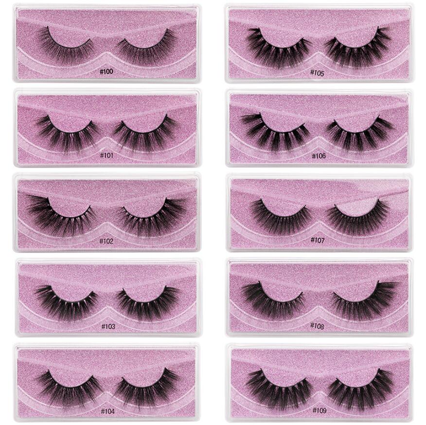 

100% Mink Eyelashes Wholesale Natural False Eyelashes 3D Mink Lashes Soft Make Up Extension Makeup Fake Eye Lashes 3D Series