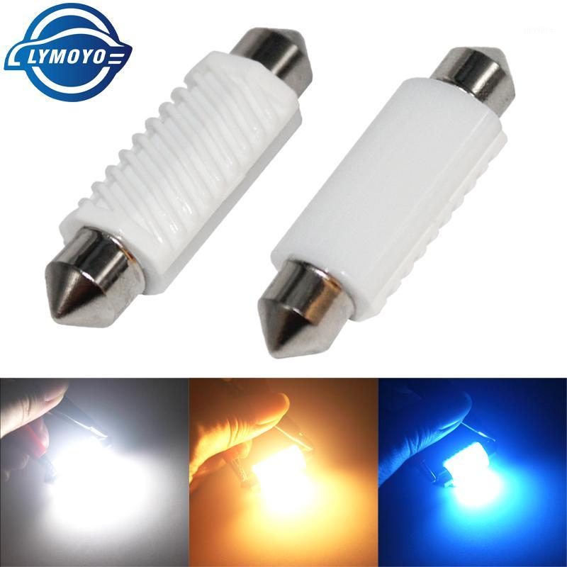 

4PC C5W Car Festoon Led 12-24V Error Free 31 36 39 41mm LED C5W Interior Reading Light License Plate Light Dome Clearance1, As pic