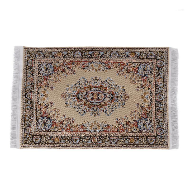 

New-Children'S Diy Doll House Furniture Doll House Carpet Mini Floor Carpet 1:12 Mini Rectangular Mat Furn1, Striped