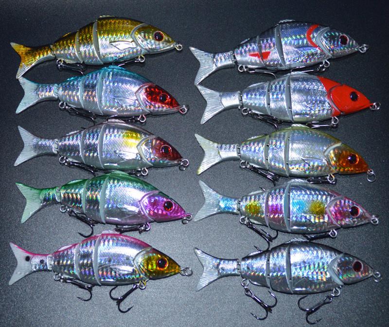 12cm 21g Jointed Minnow Sea Fishing Lure Artificial 5 Segments Fish Hard Lures Bait-image-619333002