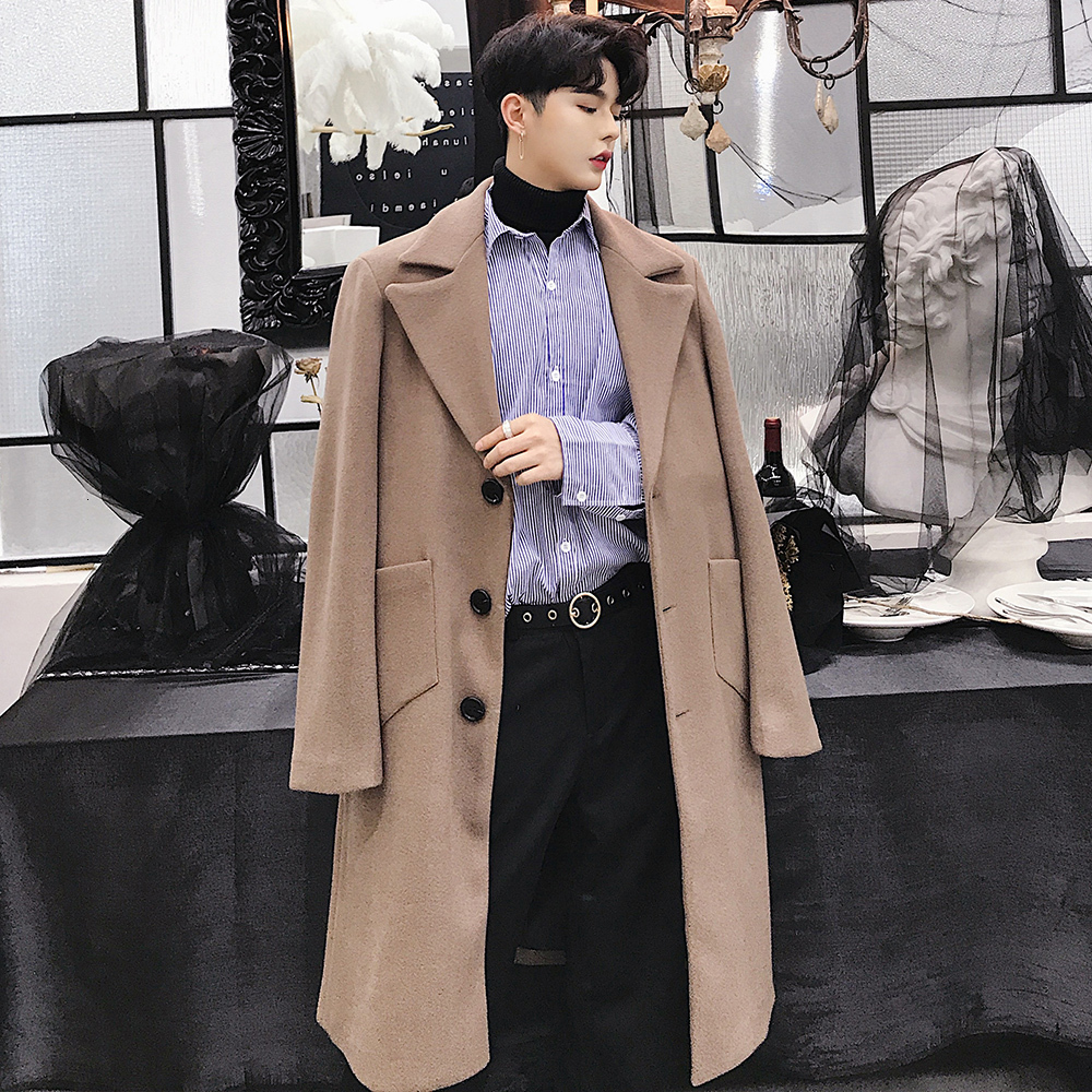 

2021 New Designer Suit with Garrison Winter Long Woolen Coat Men of Popular . 97YO, 13