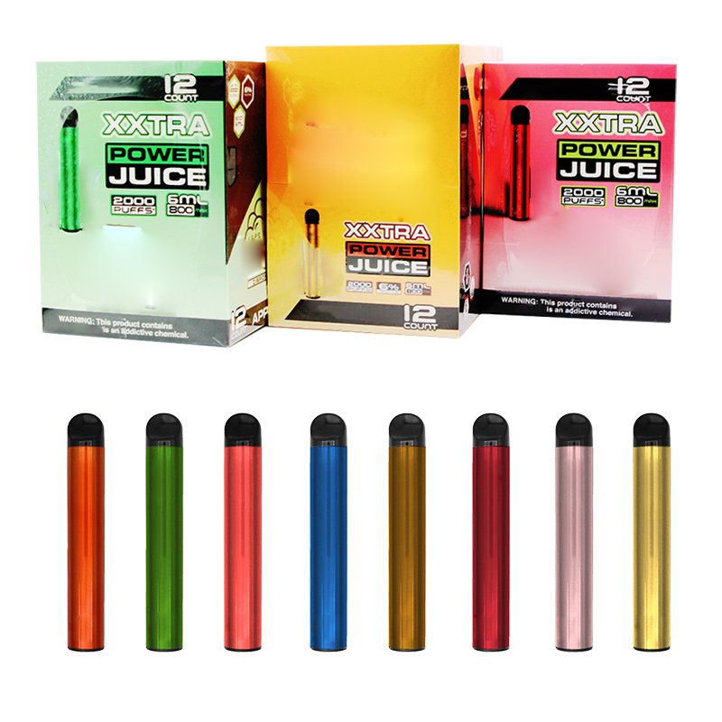 

Bang XXL Disposable Vapes Pen Device 800mAh Batterys 2000 Puffs Pre-filled Vape Pen packing 6ml Pod Bang XXL XXtra Kit