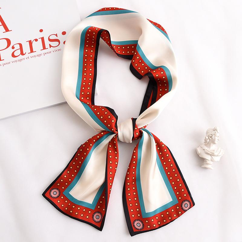 

2020 Fashion Scarves Bandana Women Silk Satin Hijab Scarf Female Square Shawl Headband Scarfs For Ladies Poncho