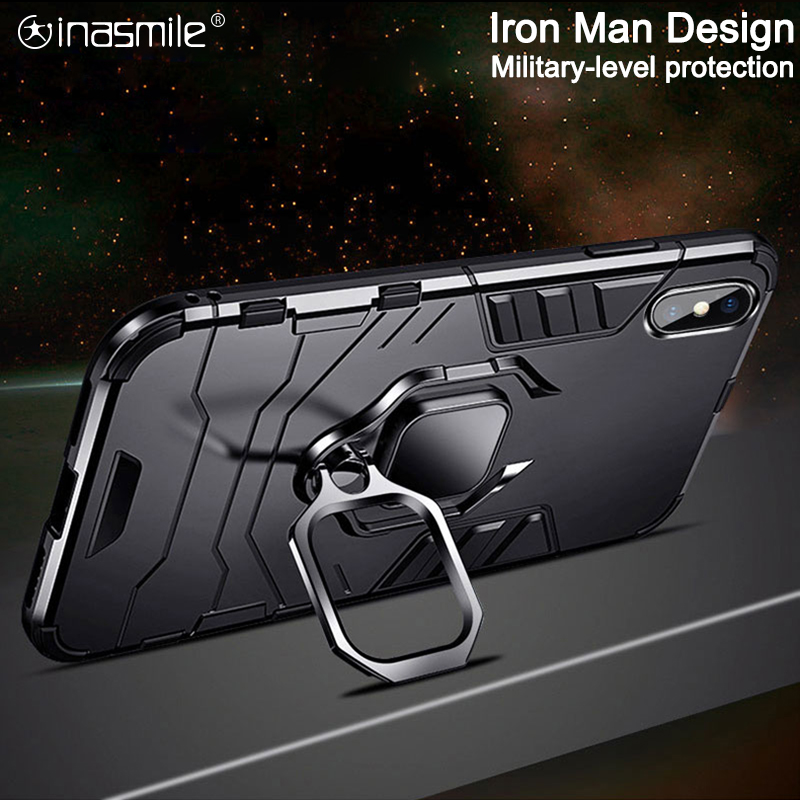 

Aweful Shockproof Phone Case For Huawei P40 Pro P30 lite P20 Mate 40 30 20 10 Honor 8x Max 9X 10i P Smart, Black