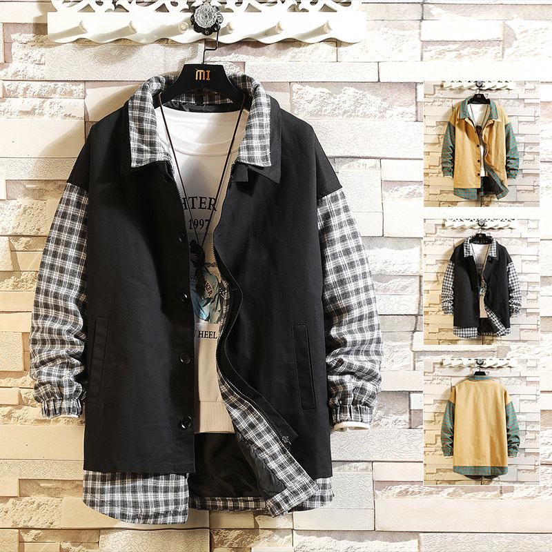 

2021 Fashion Spring Autumn New Casual Jacket Black Mens Japanese Streetwear Designer Clothes Plus Oversize Cpjw, J5301 3