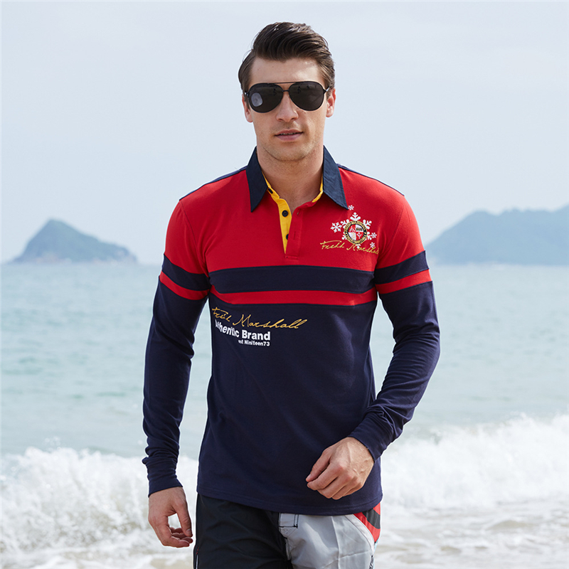 

2021 New Men Shirt Long Sleeve Casual Men's Contrast Color Block Polo Shirts Letter Printed Turn-down Collar Tops 4sx6, Xxl