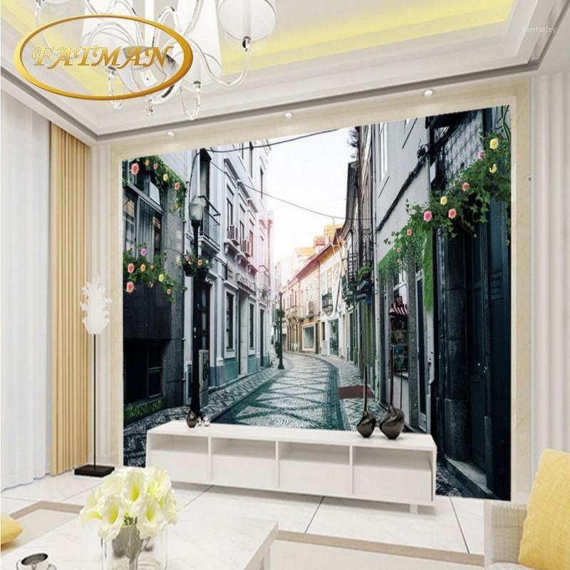 

Dropship Fatman Mural Wallpaper European Style Street Foto Wallpapers Bedroom Wallpaper 3d Wall Paper Papel De Pared1, As pic