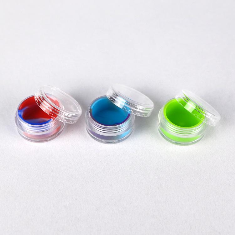 

Acrylic & Silicone Wax Oil containers Portable stash Dab tool Oil Concentrate Wax Jars 5ML concentrate box oil Storage Container mini Jar