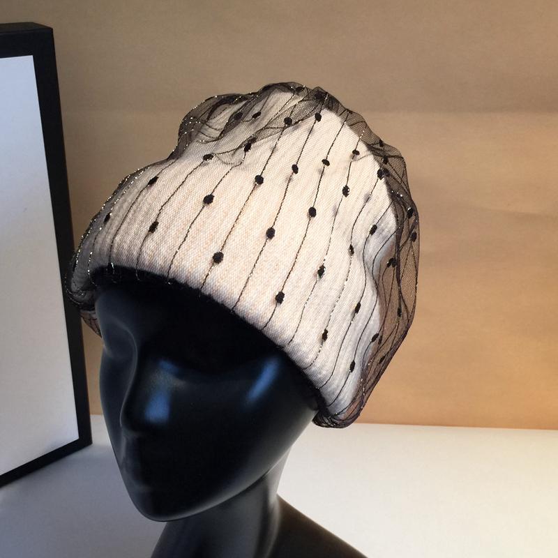 

Outdoor Women Winter Woolen Tide Lace All-match Cold Hat to Keep Warm Knitted Hats Women Winter Soft Warm Gorros Mujer 2020 New, Beige