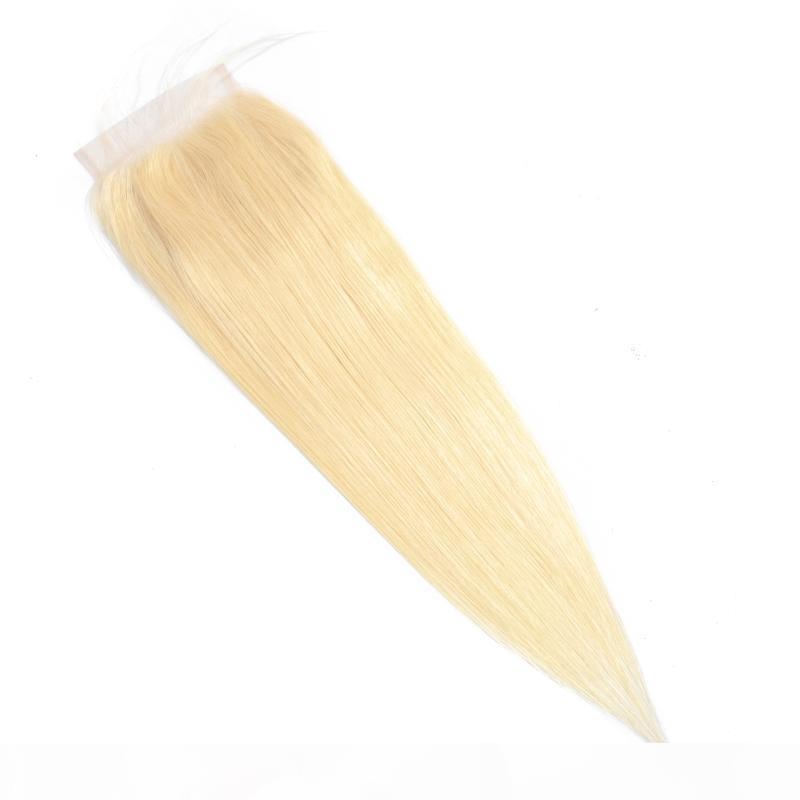 

Malaysian Grade 9A Lace Closure 4X4 Straight 613# Blonde Light Color 4*4 Lace Closure 613 Color Hair Products Wholesale, Black;brown