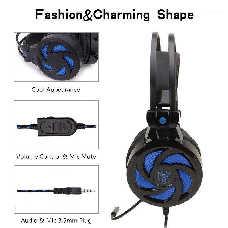 

Headphones with Microphone Hi-Fi Gaming Headset Computer Portable Earphone For PC Xbox One Mobile1