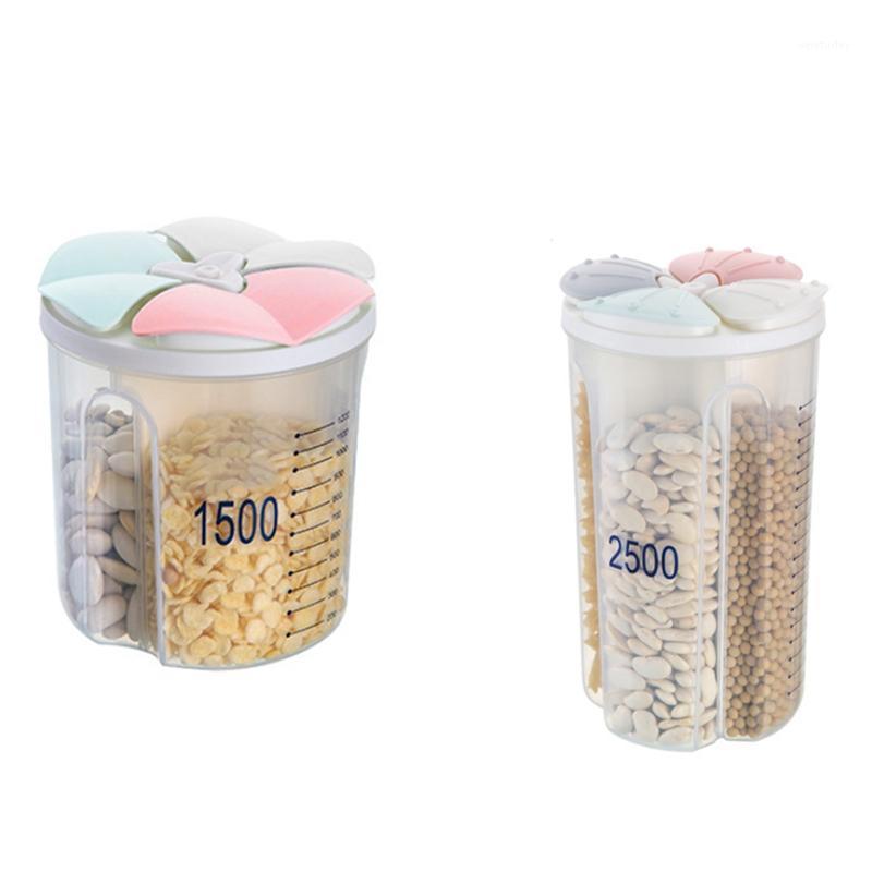 

Plastic Storage Box Kitchen Storage Tank Sealed Tank Box Compartment Transparent1