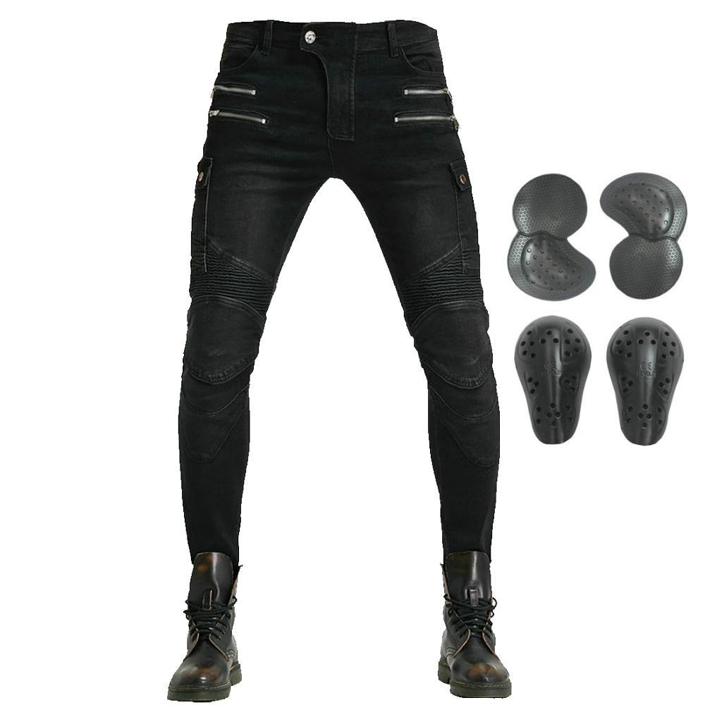 

2021 New Motorcycle Riding Jeans Anti-fall Racing Pants with Ce Upgrade Knee Hip Pads for Motocross Atv Off Road Hockey Ice Ski F0oi