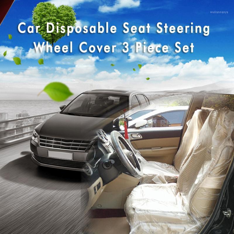 

Steering Wheel Covers 10Pcs Universal Cars Disposable PE Plastic Soft Seat Cover Waterproof Dust And Dirt Resistance Styling Car Protector