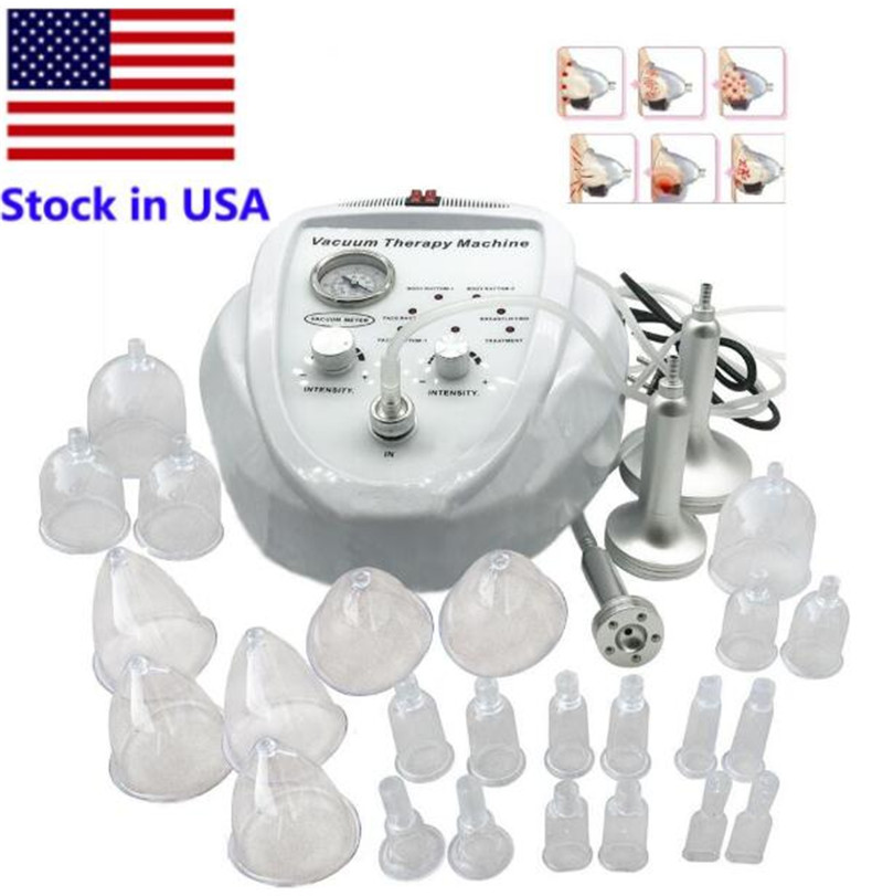 

Stock in USA New Arrivals Vacuum Massage Therapy Enlargement Pump Lifting Breast Enhancer Massager Bust Cup Body Shaping Beauty Machine