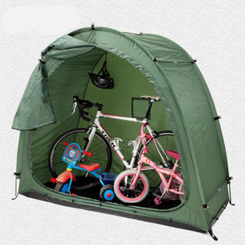 

Portable outdoor bicycle tent rainproof and dustproof multifunctional storage room utility room mountain car tent