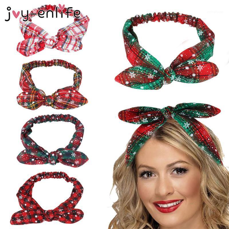 

Christmas Snowflake Grid Headband Merry Christmas Decoration For Home Gift For Girl Xmas Garland Navidad New Year 20211