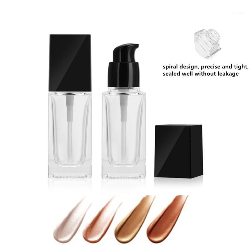 

30ml Square Liquid Foundation Bottle Essence Emulsion Refillable Empty Split bottles Cosmetic mini Packaging Container1