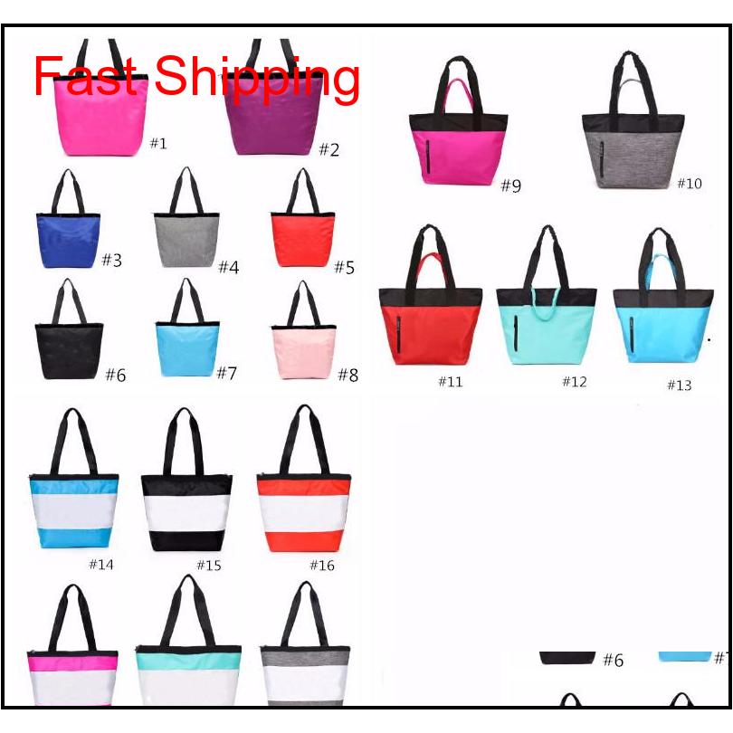 

19 Clors Pink Grey Handbag Shoulder Bag Classic Portable Shopping Bags Fashion Multifunction Pouch For Women Ladies Tote Yv0H6