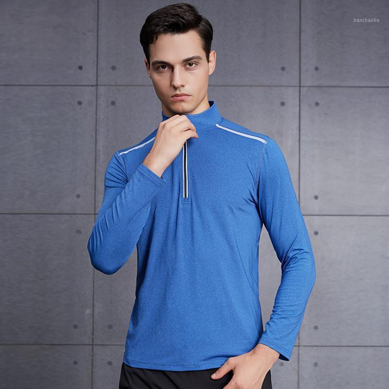 

Willarde Men's Running Shirt Half Zipper Basketball Training Sweatshirts Man Long Sleeves Fitness Gym Tights Stand Collor1, Mbf9218
