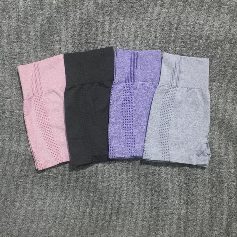 

9 Colors Vital Seamless Fitness Yoga Shorts High Waist Workout Shorts Scrunch BuYoga Biker Sport Women Gym Leggings, Black