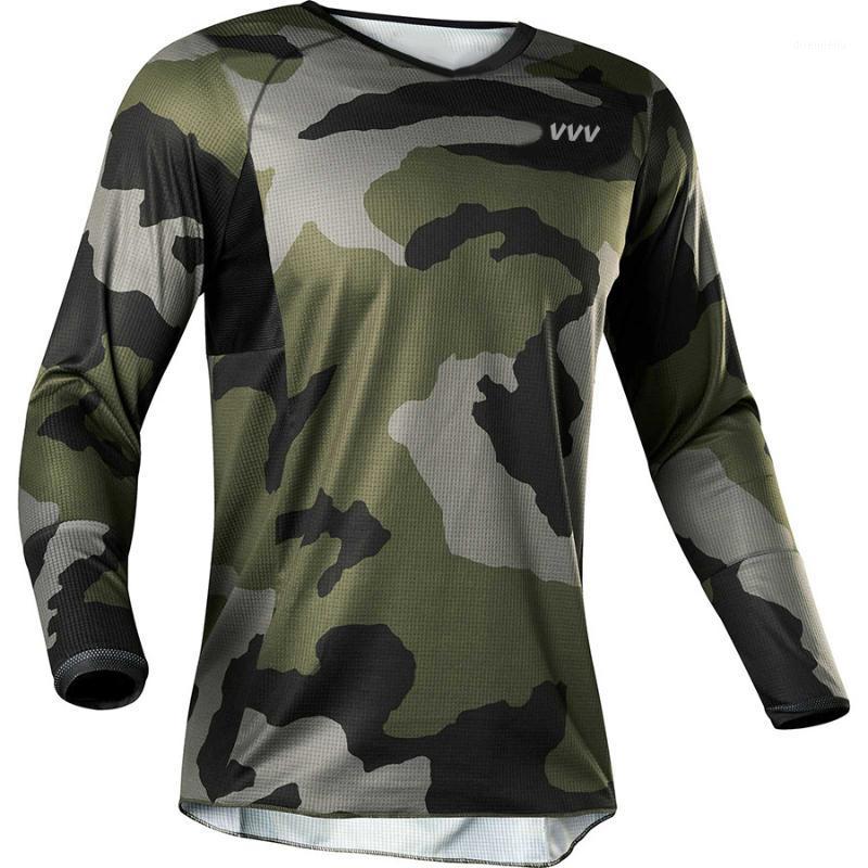 

Motocross Cycling Jersey Bicycle Camo Long Shirt Bike Downhill Wear Clothing Sleeve Team Road Mountain Jacket Tight Top1, Beige