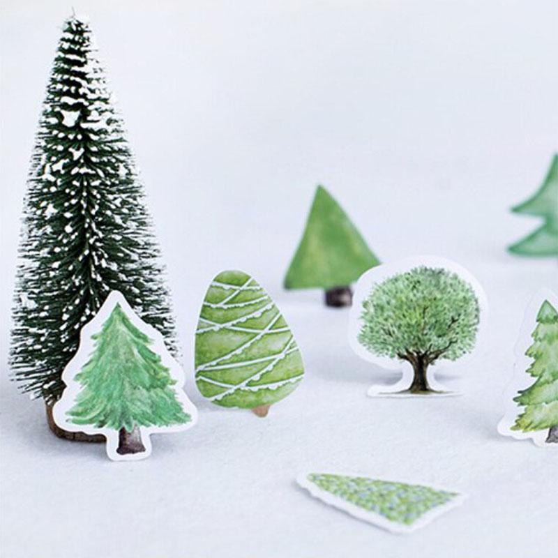 

2021 Cute Small Forest Mini Paper Stickers Diary Decoration DIY Scrapbooking Label Seal Hand Account Sticker Stationery