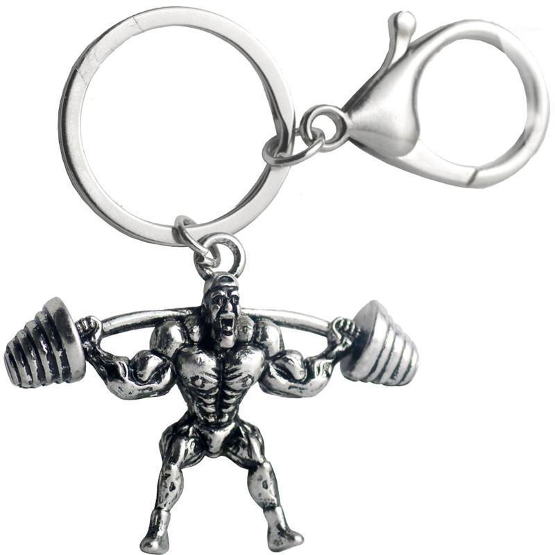 

Dumbbell Strong Man Keychain Workout Fitness Key Chains Muscle Male For Car Wallet Keys Men Sports Hip Hop Jewelry 2020 New1