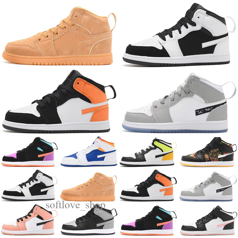 

Infants 1s I Toddler Basketball Shoes Dark Mocha Electro Orange Obsidian Chicago Bred Melody Mid University BlueTie-Dye Candy Silver Toe Ice Cream Kids Sneakers 26-35, High quality