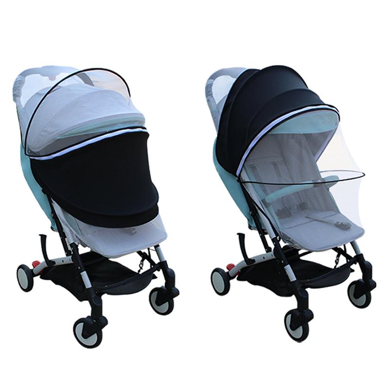 

Universal Sunshade Mosquito Net for Baby Strollers Pushchairs and Prams 2 in 1 Sun Shade Waterproof and Windproof Anti-UV