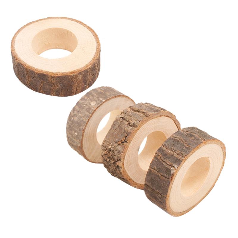 

4 pcs Napkin Rings Delicate Serviette Holder Buckle for Banquet Wedding Dinner Party