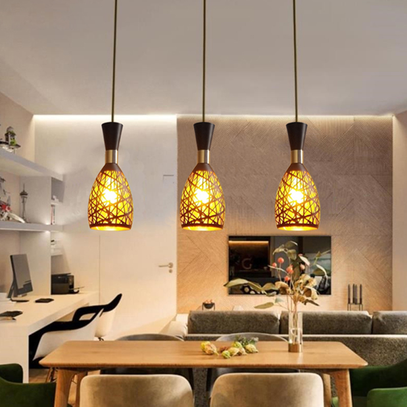 

New Nordic modern hollow Metal Cage Pendant Lamps Vintage Ceiling Lamp bar cafe creative Hanging Lamp fixtures E27