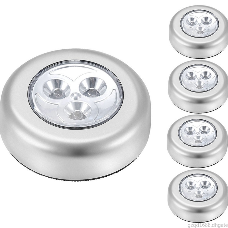 

1Piece 3 LED Battery Powered Wireless Night Light Stick Tap Touch Push Security Closet Cabinet Kitchen Wall Lamp Kids Nursery Toy