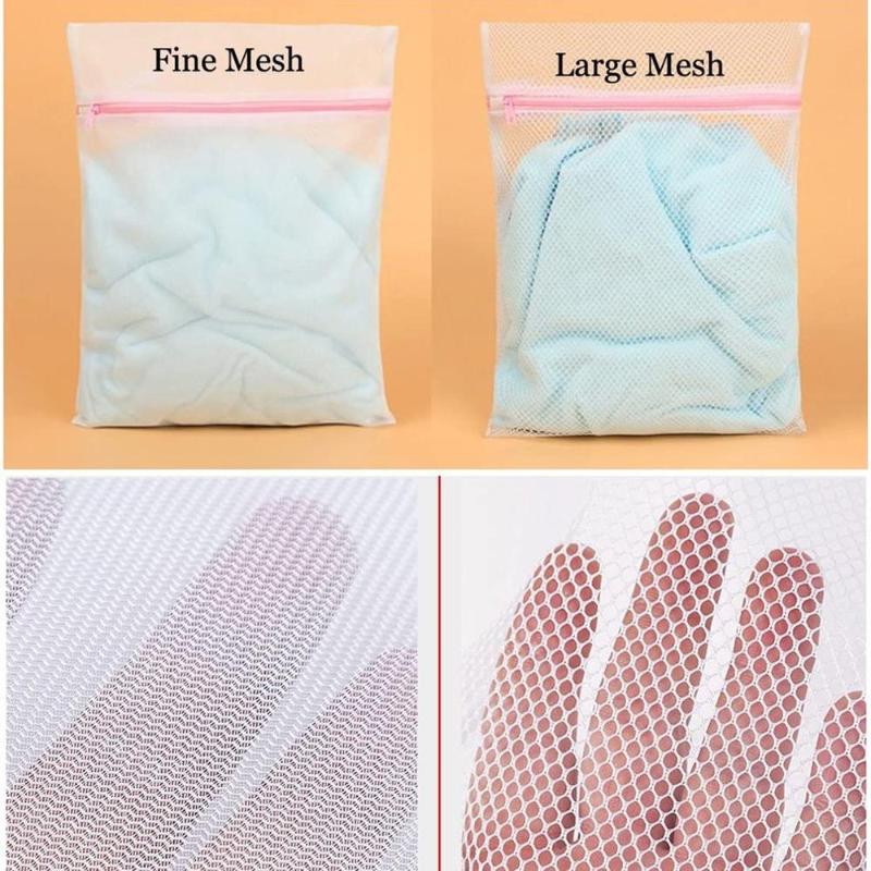 

S/M/L 3pcs Polyester Mesh Laundry Bag Polyester Washing Net Bag For Underwear Sock Washing Machine Laundry Set Free Shipping