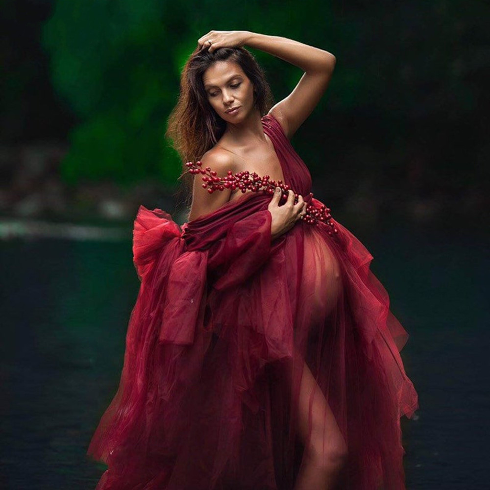 

Custom Burgundy Formal Evening Dresses Long Women V Neck Full Sleeves Ruched Organza Evening Dresses 2021 New Dress for Party, Gold