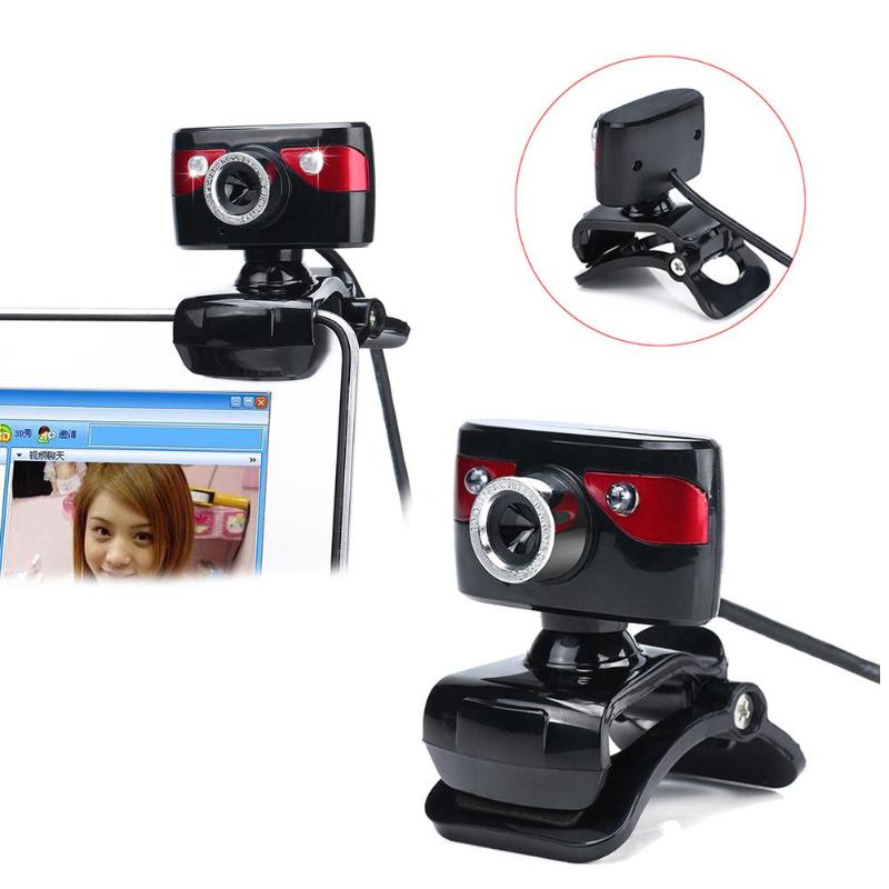

HD Webcam USB Night Vision Video Recording Web Camera with Mic for Laptop PC auto white balance No Driver Web Camera