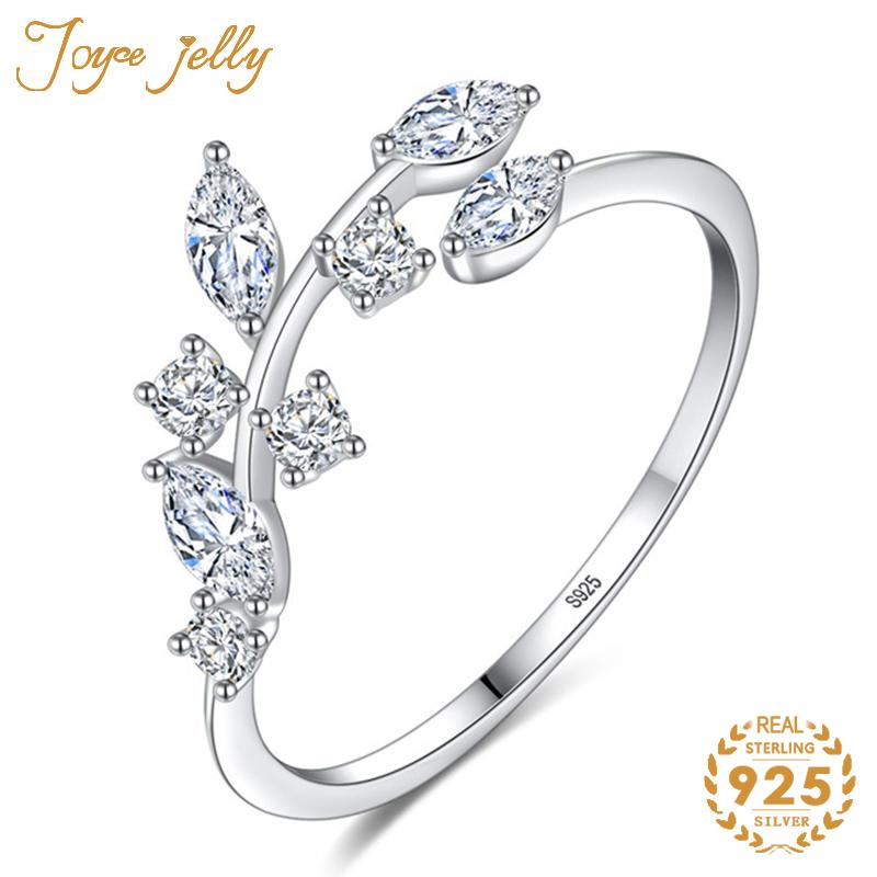 

JoyceJelly Women Fashion 925 Sterling Silver Open Adjustable Ring Female Korean Style Creative Tree Rattan Ring Birthday Gifts